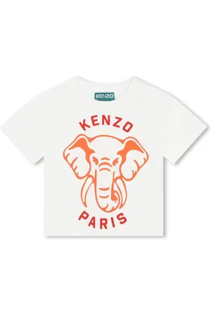 Kenzo T-shirt en coton à logo imprimé
