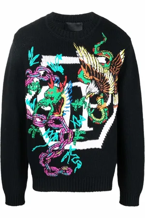 Philipp Plein Pull à motif en intarsia