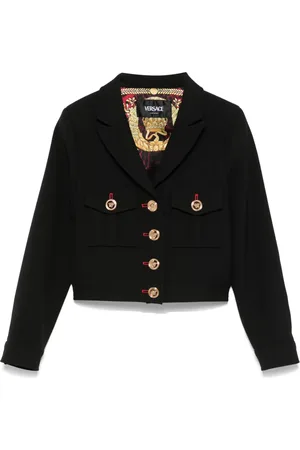 VERSACE Veste à boutons logo gravés