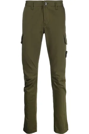 Stone Island Pantalon à logo Compass