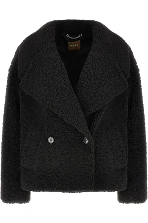 HUGO BOSS Manteau en peau de mouton artificielle