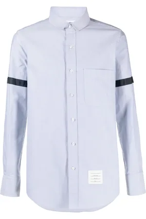 Thom Browne Chemise en coton à brassards contrastants