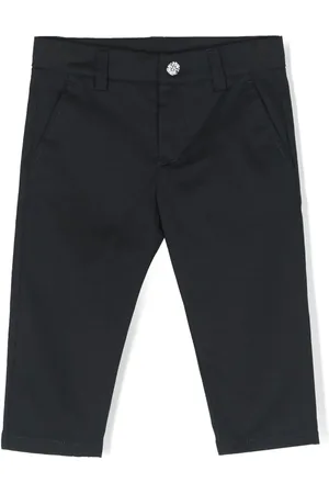 Roberto Cavalli Pantalon en coton à patch logo