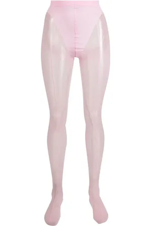 Wolford X Mugler collants à empiècements en résille
