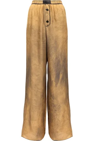 Maison Margiela Pantalon évasé à effet usé