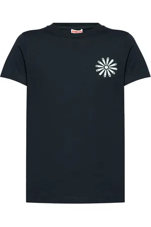 Kenzo T-shirt en coton à fleurs