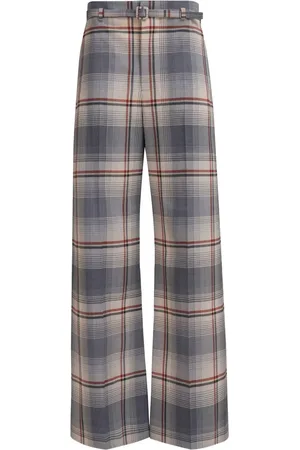 Marni Pantalon ceinturé à carreaux