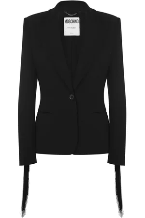 Moschino Blazer boutonné à franges