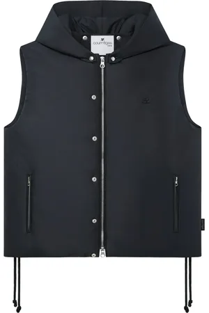 Courrèges Gilet matelassé à patch logo