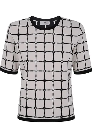 Elisabetta Franchi T-shirt à motif en jacquard
