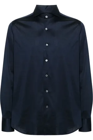 CANALI Chemise en coton à col italien