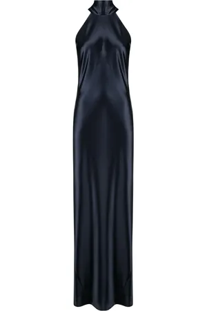 GALVAN Robe longue Sienna à dos-nu
