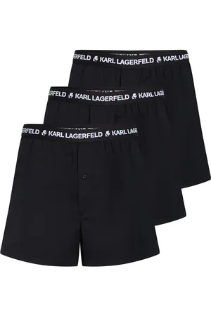 Karl Lagerfeld Lot de trois boxers en coton à bande logo