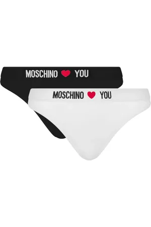 Moschino Lot de deux strings à logo