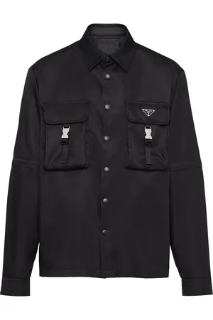 Prada Surchemise Re-Nylon à logo