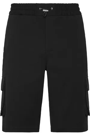 Philipp Plein Short en coton à poches cargo