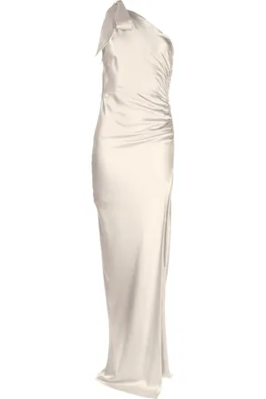 Michelle Mason Robe longue à design asymétrique