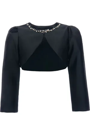 Tulleen Veste crop en satin