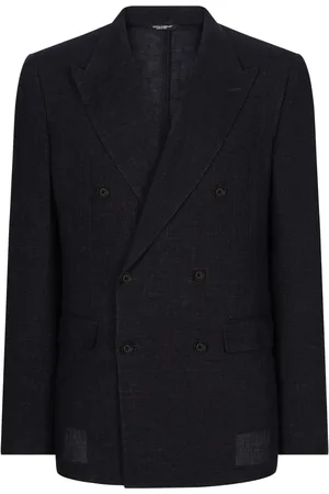Dolce & Gabbana Blazer en lin à boutonnière croisée