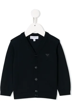 Emporio Armani Cardigan à logo imprimé