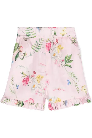 MONNALISA Short volanté à fleurs