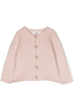 TEDDY & MINOU Cardigan nervuré à col rond
