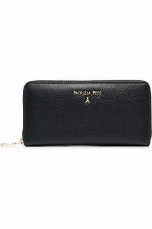 Patrizia Pepe Portefeuille Continental en cuir grainé