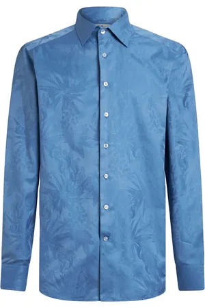 Etro Chemise en coton à motif en jacquard