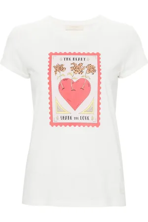 Twin-Set T-shirt en coton à imprimé graphique