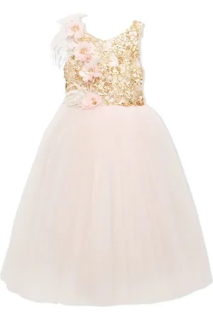Tulleen Robe brodée de sequins Rosali en tulle