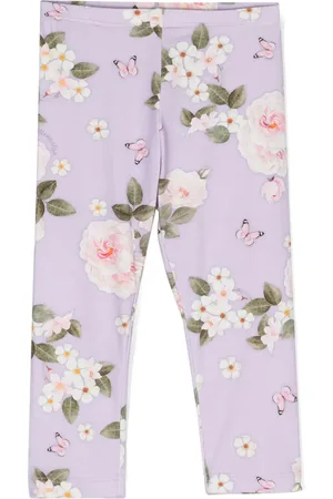 MONNALISA Legging fleuri à taille élastiquée