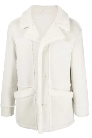 Fursac Manteau en peau de mouton retournée