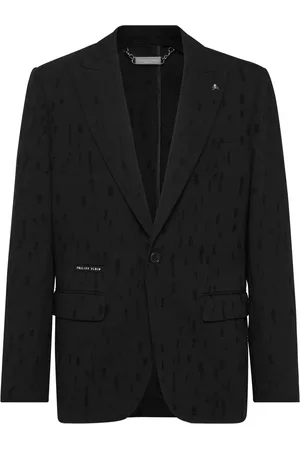 Philipp Plein Blazer à effet usé