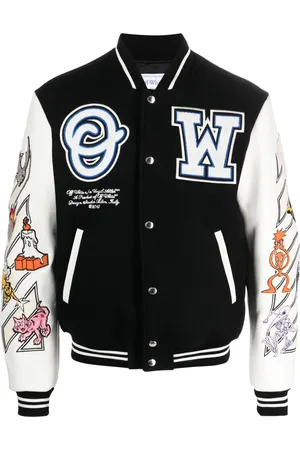 OFF-WHITE Veste teddy Logic Patch
