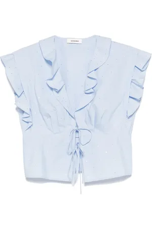 Sandro Blouse à ornements strassés