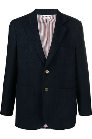 Thom Browne Blazer en tweed à simple boutonnage