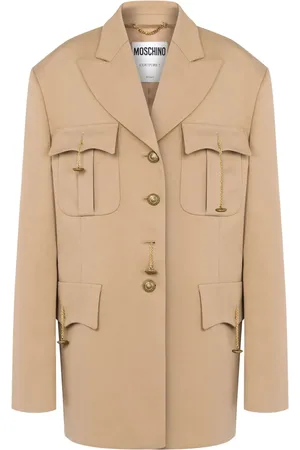 Moschino Manteau à revers crantés