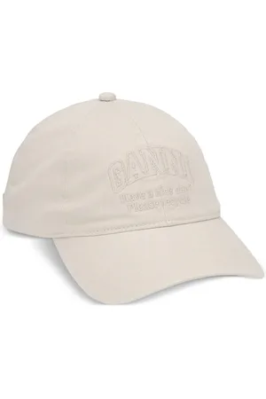 Ganni Casquette en coton à logo brodé