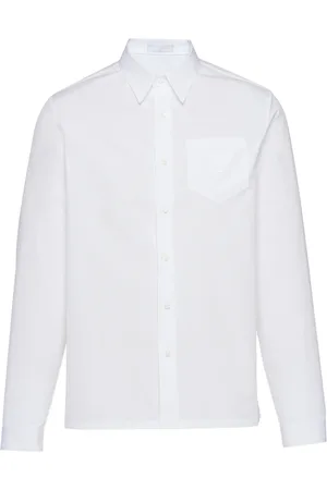 Prada T-shirt en coton à logo triangle