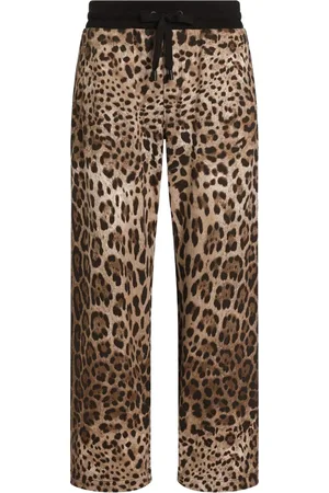 Dolce & Gabbana Pantalon de jogging à imprimé léopard