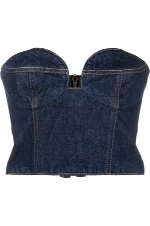 MAGDA BUTRYM Haut-corset en jean