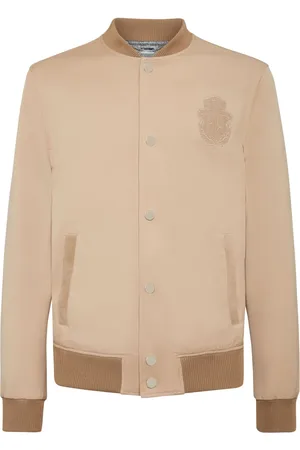BILLIONAIRE Veste bomber boutonnée à patch logo