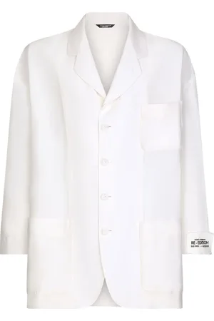 Dolce & Gabbana Blazer boutonné en lin mélangé