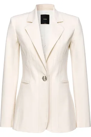 Pinko Blazer en coton à simple boutonnage