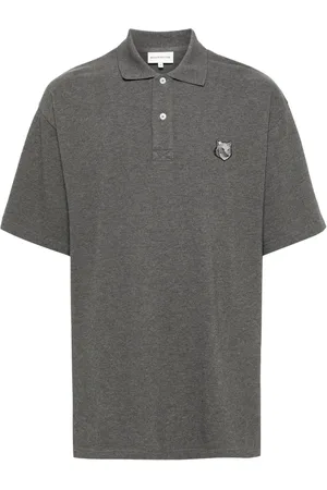 Maison Kitsuné Polo en coton à patch logo