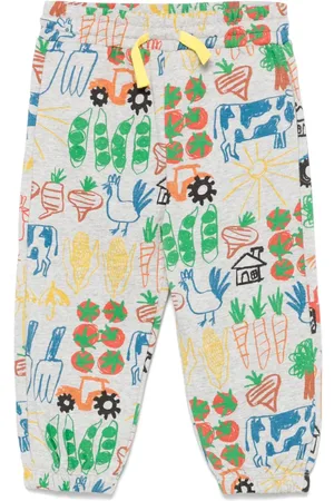 Stella McCartney Pantalon de jogging à imprimé basse-cour