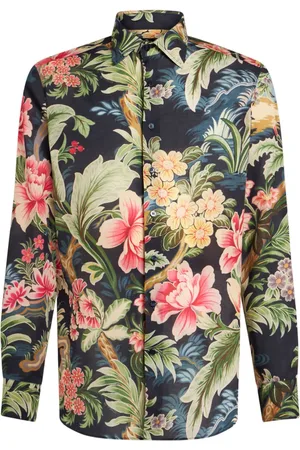 Etro Chemise en coton à fleurs