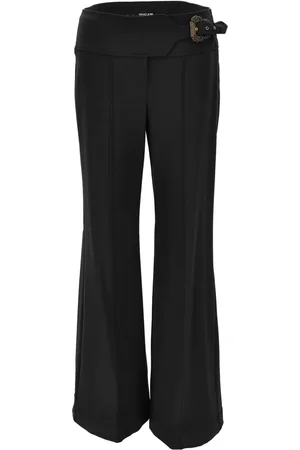 VERSACE Pantalon évasé à taille ceinturée