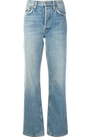 RE/DONE Jean droit à taille haute