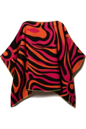 PUCCI Junior Cape en velours à motif Marmo en jacquard